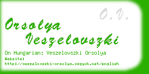 orsolya veszelovszki business card